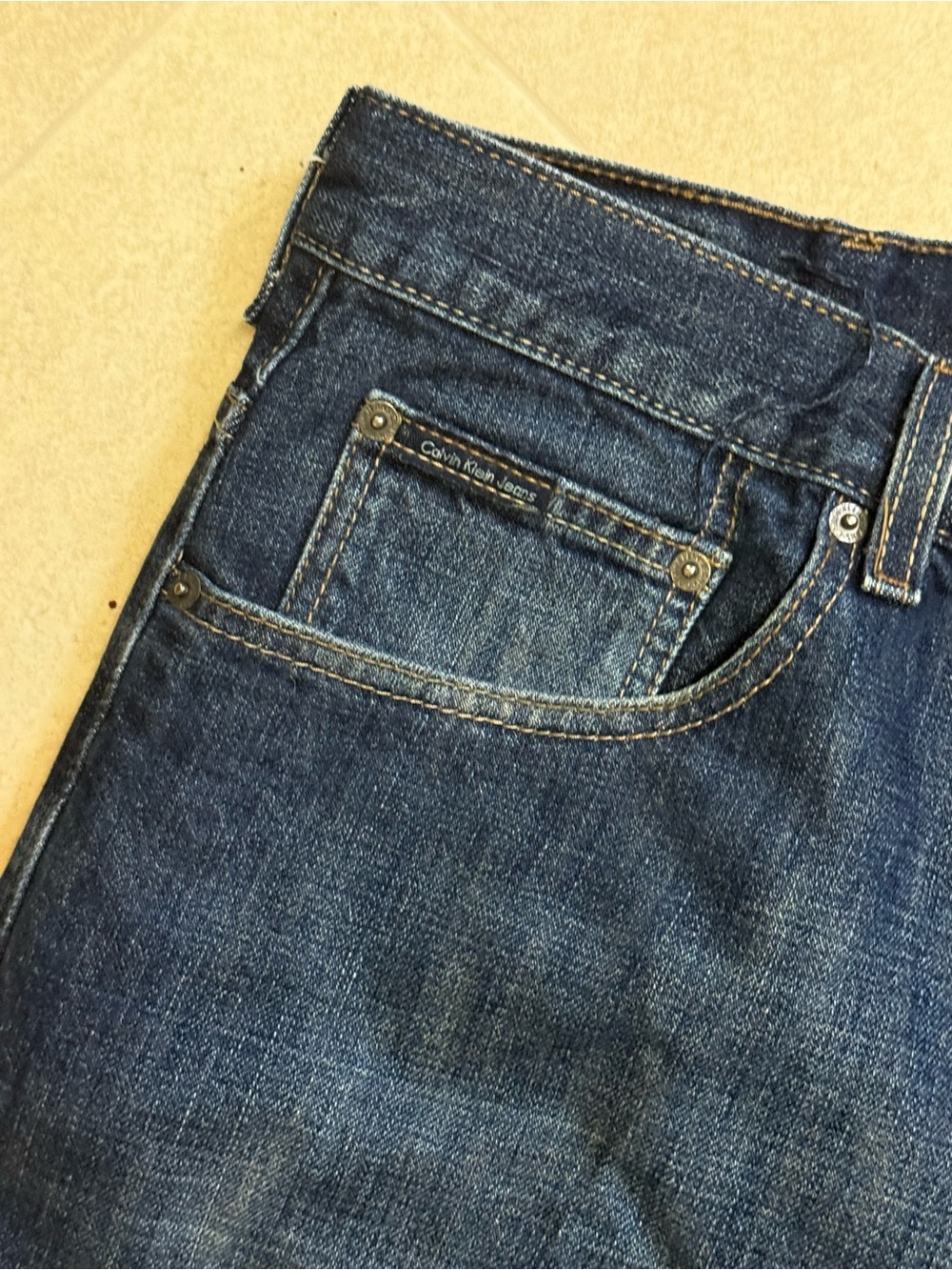 Calvin Klein Jeans Men’s Indigo Straight-Leg Denim